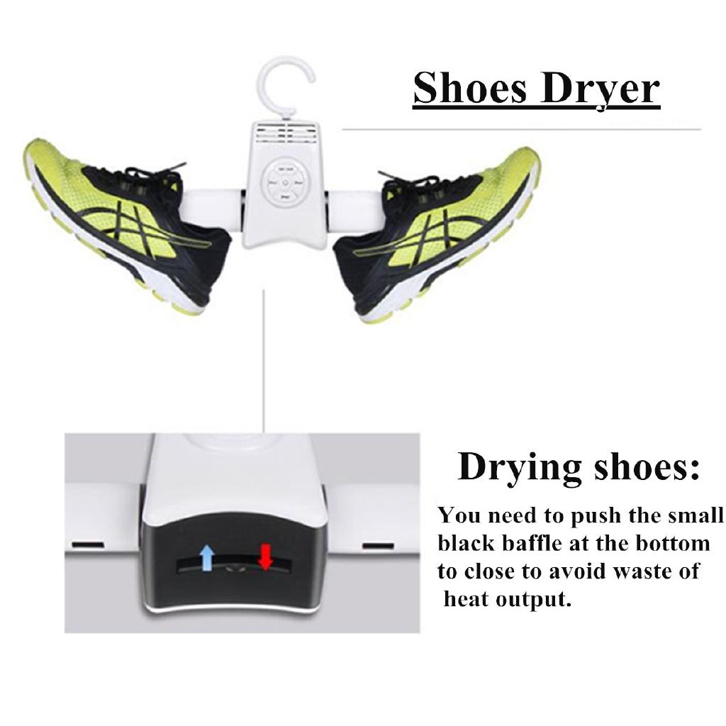 Portable Clothes Hangers Electric Clothes Dryer Smart Shoes Dryer Rack Hot&Cold Dual-use Home Travel Rack Hangers US/EU