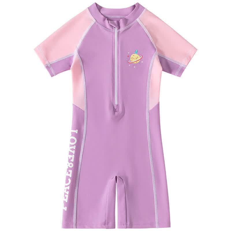 Yuke Girls' 2026 Summer One-Piece Quick-Dry Swimsuit