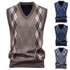 Men S V Neck Slim Fit Fleece Pullover Knit Vest