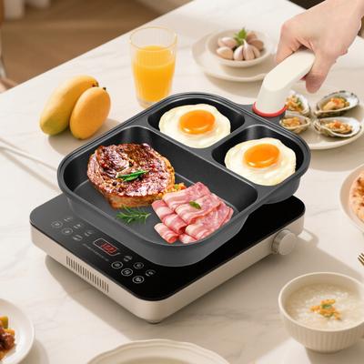 3 In 1 Egg Frying Pan Nonstick Aluminium Alloy Omelette Pan Breakfast Burgers Omelette Frying Pan Kitchen Gadget Steak Fryingpan