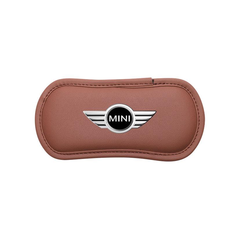 1Pcs Leather Car Pillow Car Knee Pad Elastic Memory Foam Leg Pad For BMW Mini Cooper F54 F55 F56 R56 R60 SONE Roadster Clubman Coupe