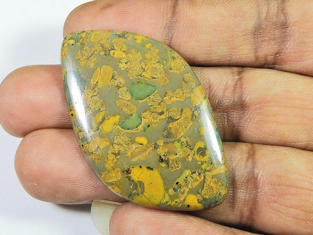47Cts. NATURAL FRUIT JASPER HEALING FANCY CABOCHON LOOSE STONE 30X50X04 MM SK-1052