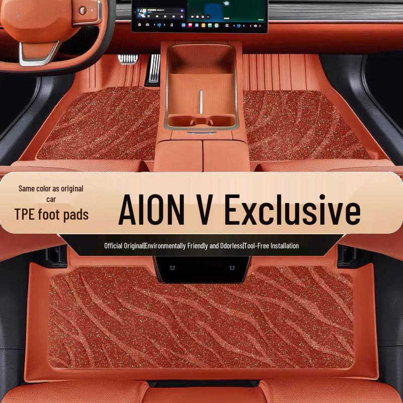 Eco-friendly, Wear-resistant, Non-slip, Odorless, High-edged, Fully Enclosed TPE Floor Mats for AION V.