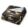 African Art Black And Gold Goddess Blanket Fleece Air Conditioning Breathable Soft Throw Blankets for Bedding Bedroom Quilt