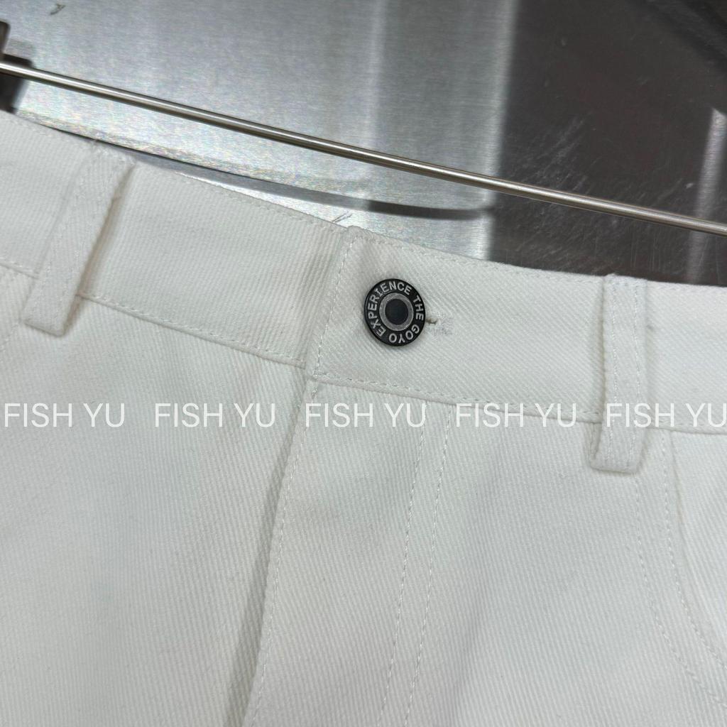 FISHYU Fall Collection Women's Casual Twill Midi Skirt with Back Pocket 25578