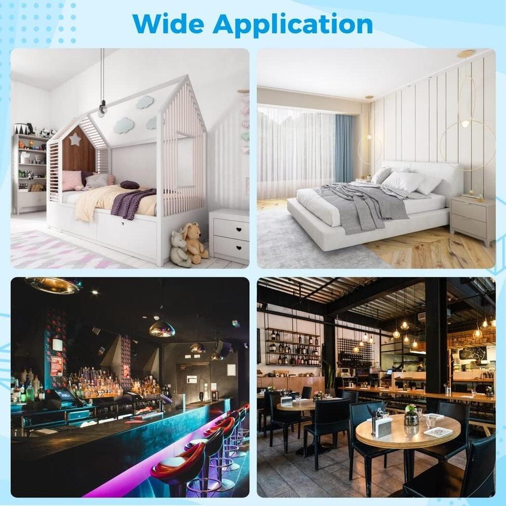 Homaisson Wooden Light Stand Bases 4PCS Colorful LED Lights Display Bases with Control 16 Color Round Lighted Bases Table Lamp Centerpieces for