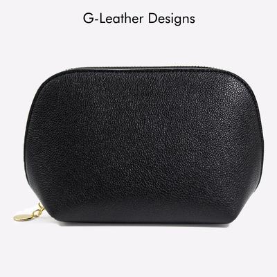 Borsa per Cosmetici in Ecopelle Borsa per Articoli da Toeletta Borsa Organizer da Viaggio in Pelle PU Borsa per Trucco Iniziali Personalizzate Gratuite Nome