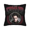Twilights Vampire Edward Cullen Pillowcase Printing Polyester Cushion Cover Portrait Movie Throw Pillow Case Cover Home Square
