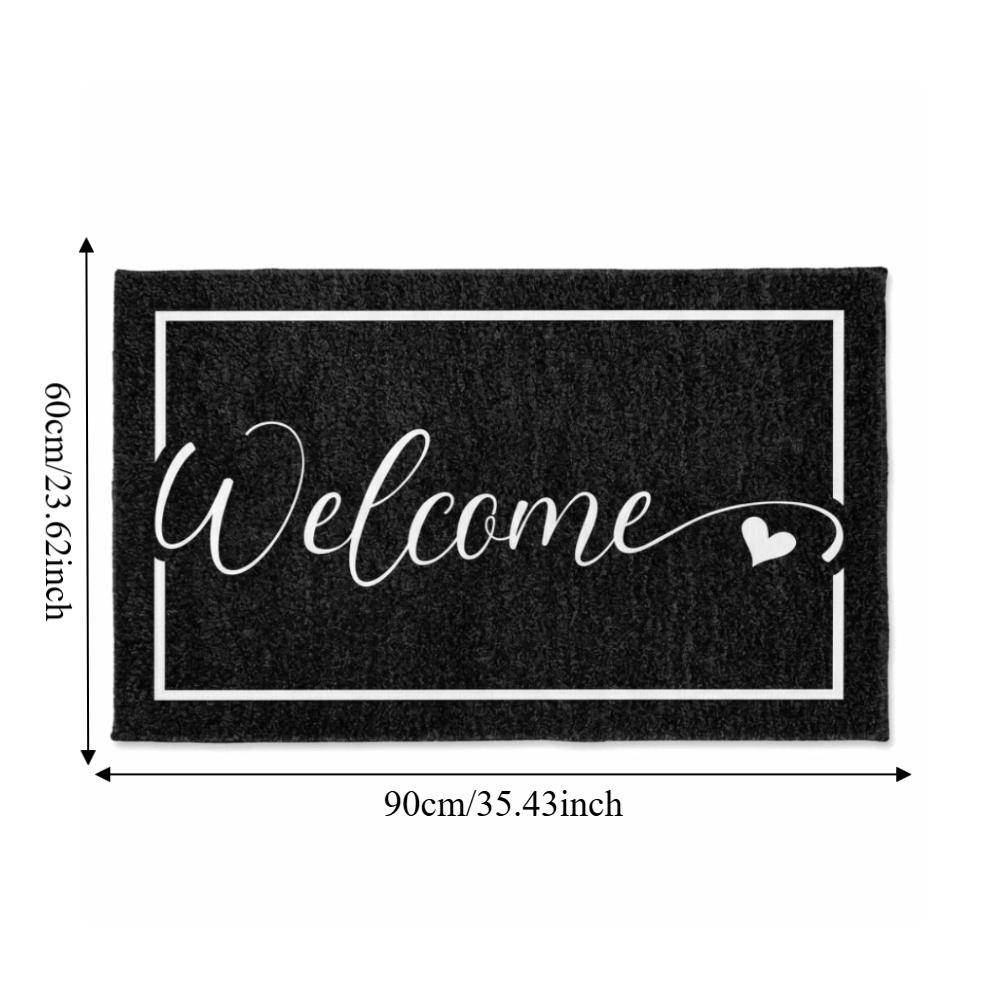 Flower Absorbent Mat Letter Floor Mat Wear-resistant Bathroom Mat  Entrance Hall