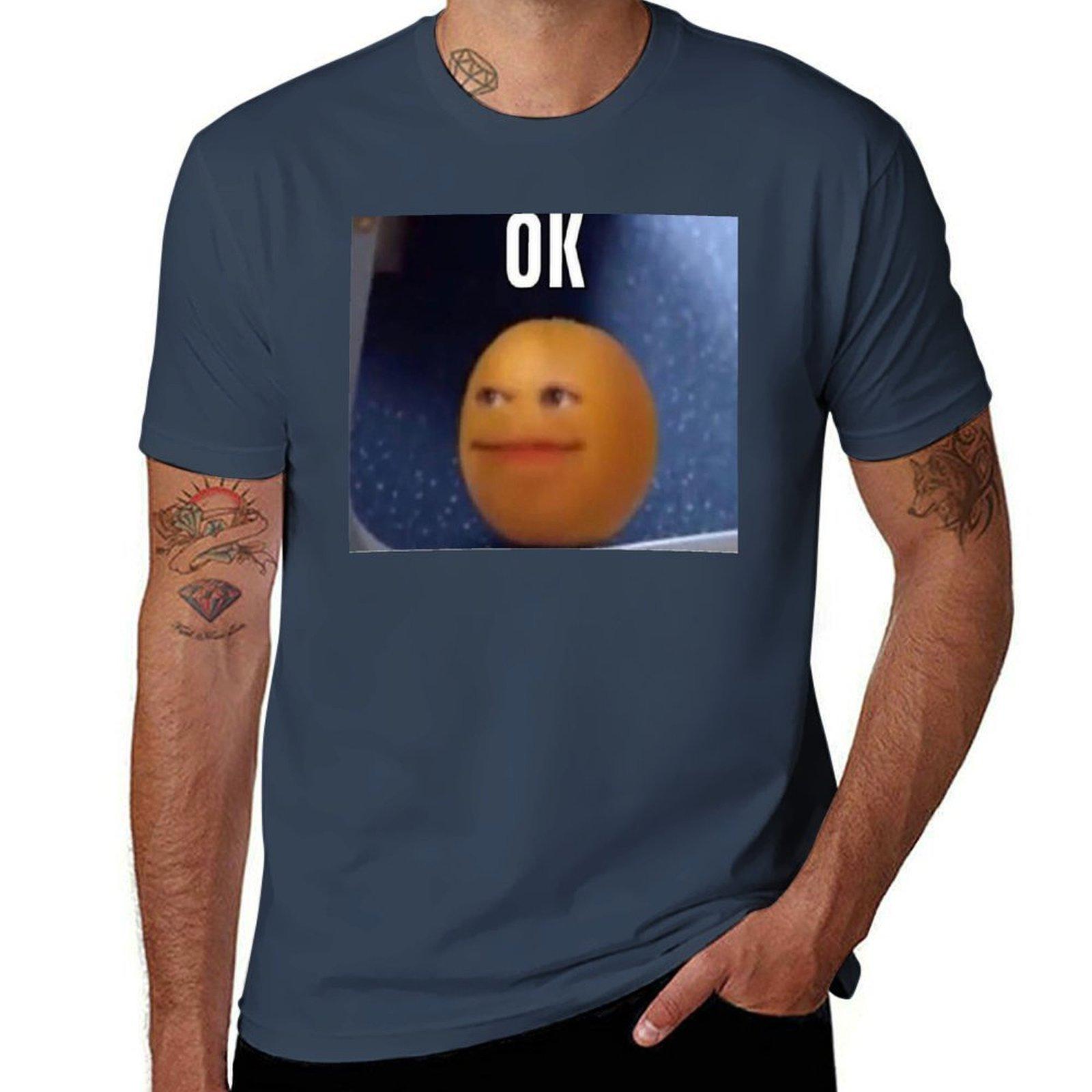 Annoying Orange Ok TShirt Big and Tall Casual TShirt S