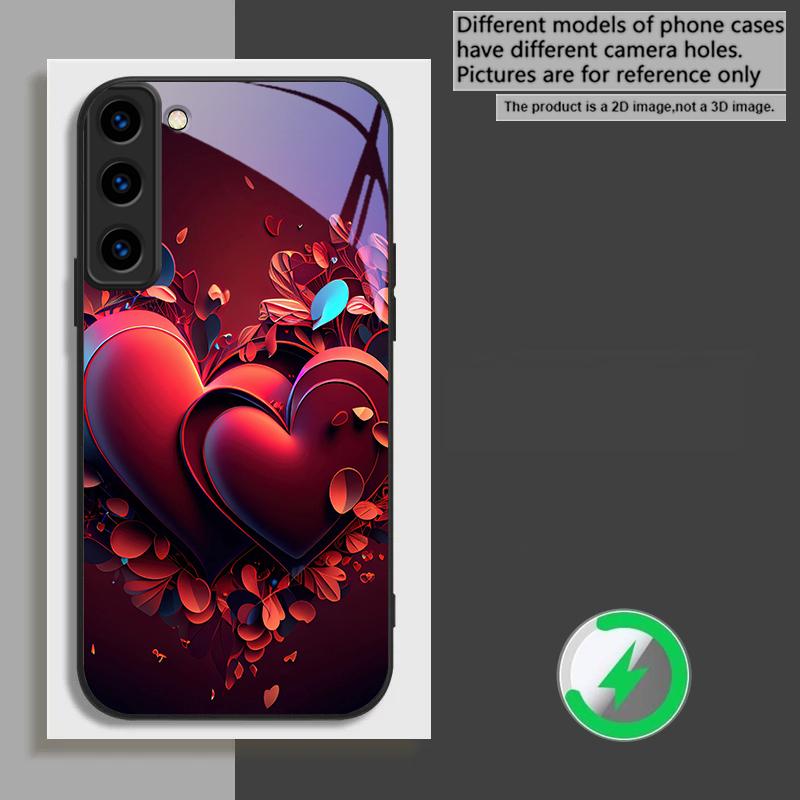 Brilliant Flame Rose Suitable For Samsung Galaxy S26 Ultra S20 FE S21 S22+ S23 Plus S24 S25 Edge magnetism Glass Phone Casee