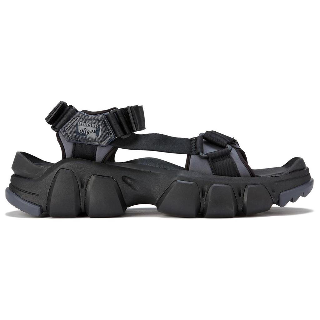 ONITSUKA TIGER Dentigre Riemen Strandsandalen Unisex Schwarz 1183B256-001