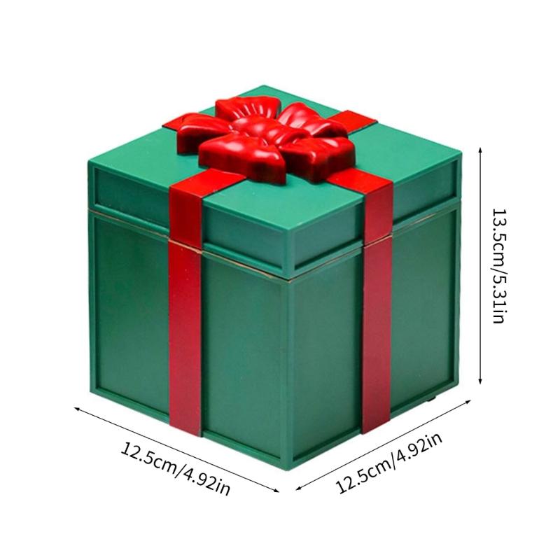 Holiday Music Boxes With Builts In Christmas Songs LED Illuminateds Decoration Durable PC Materials USB Operated For Family Gatherings