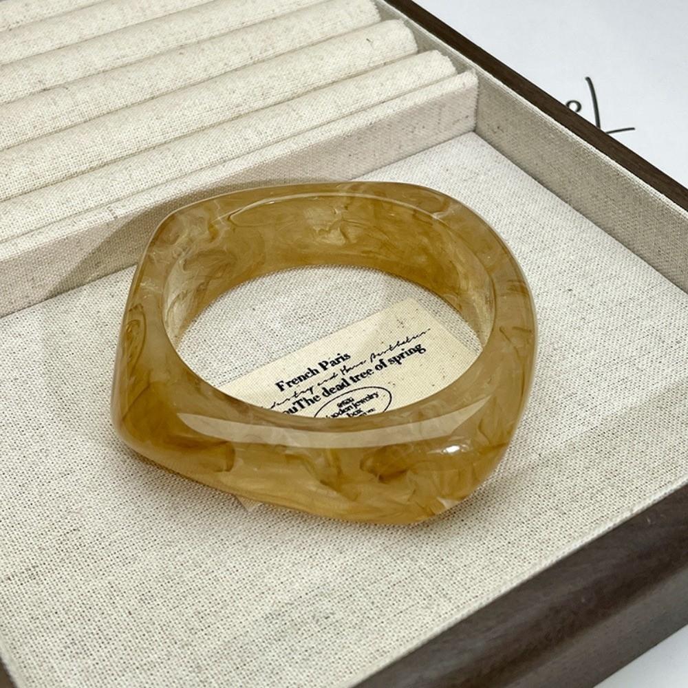 Irregular Chunky Bangles Wide Women Bangles New Acrylic Bracelets  Gifts