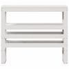 Headboard with Shelves White 75 Cm Solid Pine Wood