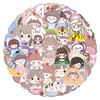50 Cute Girls Doodle Stickers Suitcase Car Notebook Refrigerator Water Cup Waterproof Decorative Stickers