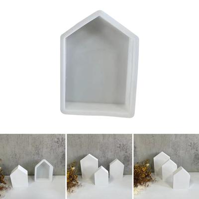 Kerzenform in Hausform, handgefertigt, kleines Haus, Silikonform, Kunstharzform, Duftkerzenherstellungsform für DIY-Dekoration