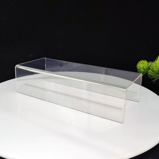 Klarer Acryl-Display-Ständer Rechteckiger Tisch-Display-Ständer Wiederverwendbare Dessert-Ständer Sammlerstück-Regal für Cupcakes Schmuck Kosmetik Mehrstufiger Display