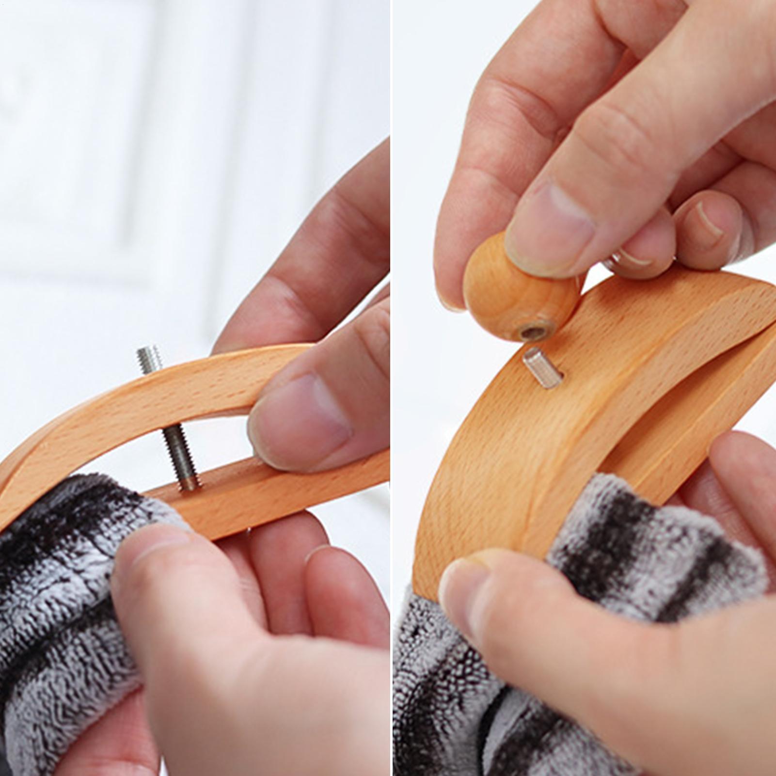 

Tapestry Hanger 4 Pcs Wooden Rug Wall Hangers Quilt Clips Rug Wall Hanger for Wall Hangings Blanket Hangers Wall Clips CN