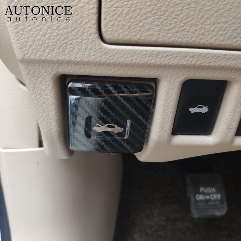 Carbon Fiber Color Head Switch Cover Fit for Toyota Camry Corolla RAV4 Highlander C-HR Avalon Sienna Vios Yaris Sequoia 4Runner