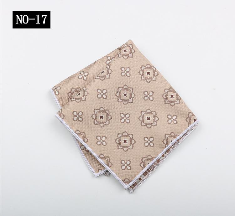 Kaffe Ficknäsduk Herrkostym High-End Mönster Polyester Siden Bankett Värd Retro Liten Fyrkantig Handduk Näsduk Bröstnäsduk