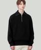 DRAW FIT Oversized Half-Zip Collared Wool Knit [5 Colors]