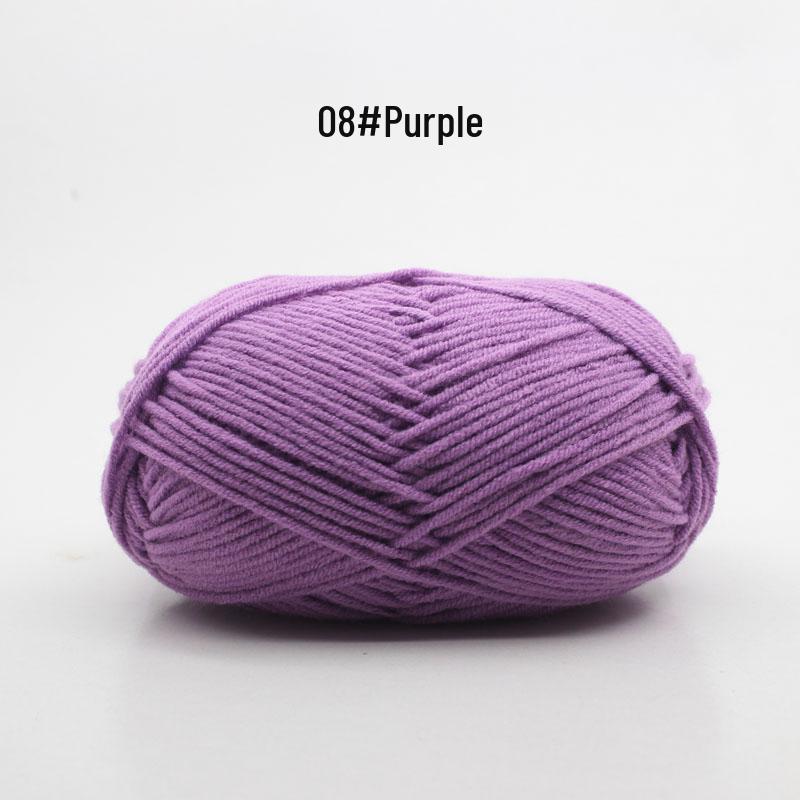 Medium Thick Handmade Cotton Baby Yarn for Knitting, Crochet, and DIY Projects