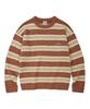 LMR Hairy Stripe Pullover Knit Red