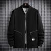 Plus Size Men Jacket Bomber Jacket Zipper Coat Man Autumn Outerwear Coat