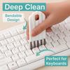1pc Keyboard Cleaning Brush Bendable Cup Cover Groove Gap Brush