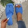Fashion Summer New Women Slippers Flat Bottom Non-slip Outdoor Shoes Open Toe Beach Female Sandals Sexy Fashion Designer Slides Woman