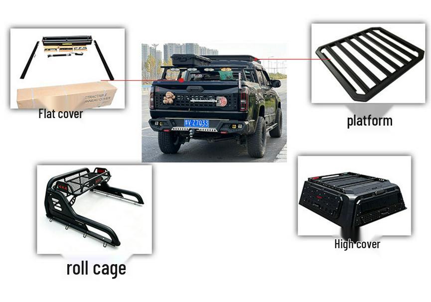 Roll Bar Rear Cage for Ford Ranger T7/T8/T79 Pickup Truck