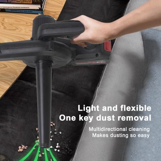 Cordless Leaf Blower Copper Motor Portable Electric Leaf Blower High Power Outdoor Garden Yard Patio Cleaning Lawn Care Handheld Leaves Blowing Device