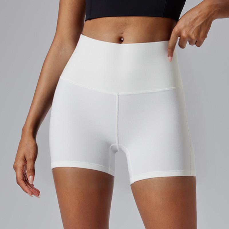Yoga Shorts For Women High Waist Absorbing Nylon Spandex With Moisture Wicking For Fitness And Running