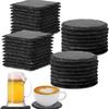 Natural Slate Stone Coaster Set - Heat Insulating Shale Drink Mats