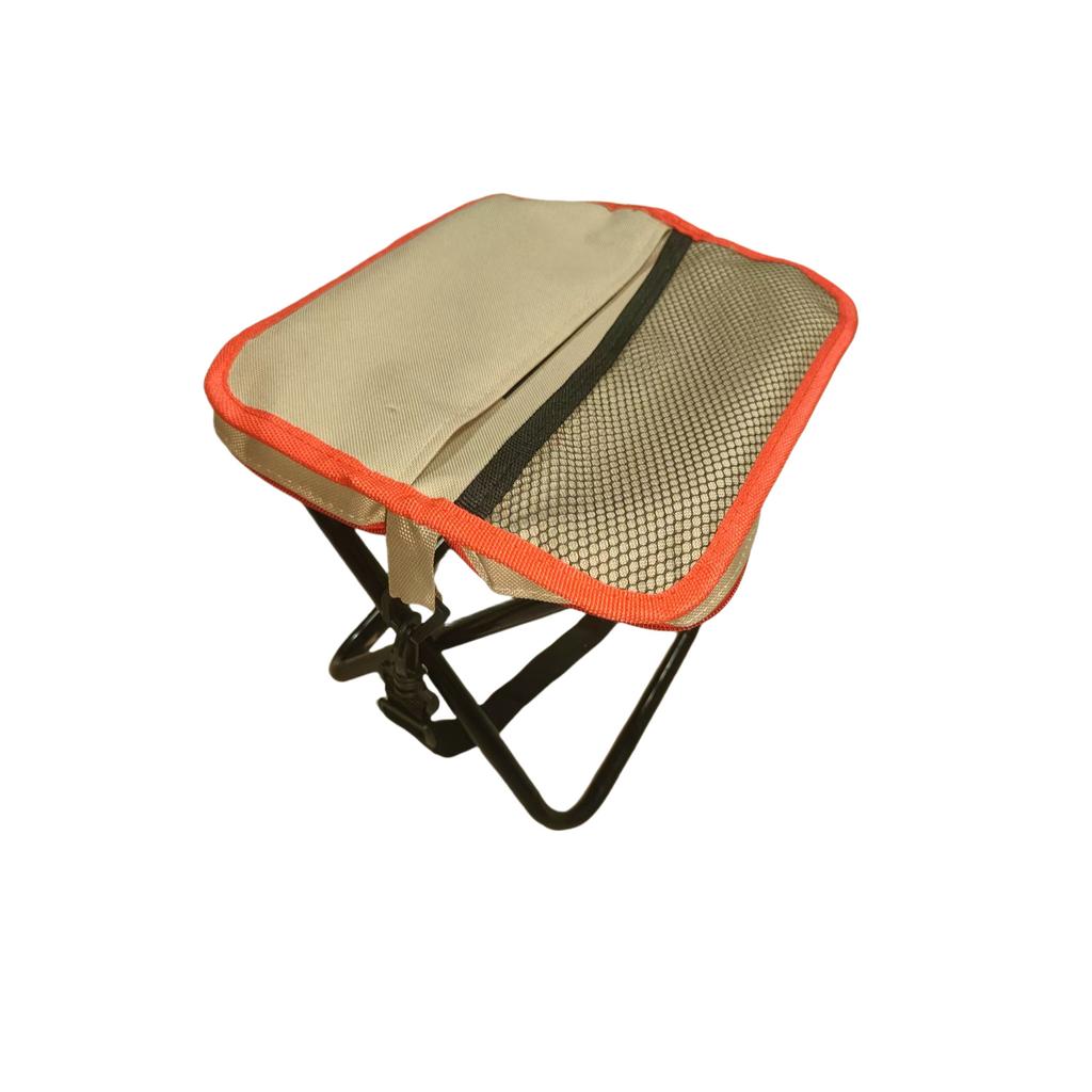 1PC Outdoor Foldable Crossbody Stool Compact Portable and Foldable Traveling Small Folding Stool for FishingRail and Queuing