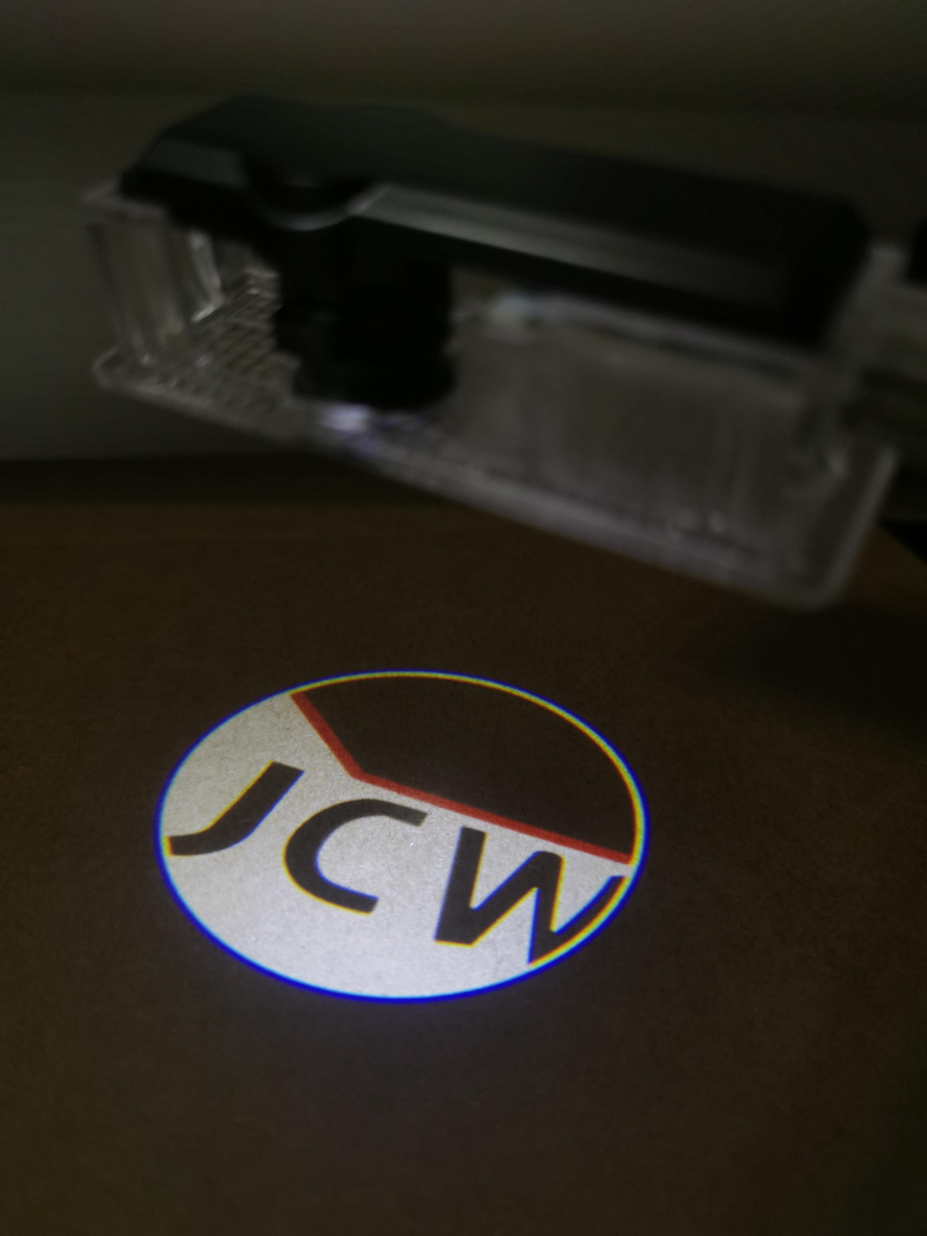 1Pairs JCW Ghost Door Light JCW Welcome Light Door Puddle Lamp For BMW MINI F55 F56 F57 F58 R55 R58 R60 BMW MINI Shadow Light