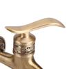 Brass Cold Water Tap for Bathroom, Antique   Wall Mount Laundry Faucet with G1/2 Thrd, Sy Install with Accessories, Grt for Home Washing NaM
