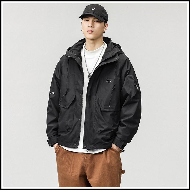 Waterproof And Windproof Three-In-One Jacket Cotton Jacket Men'S Season Fleece Functional Wind Jacket