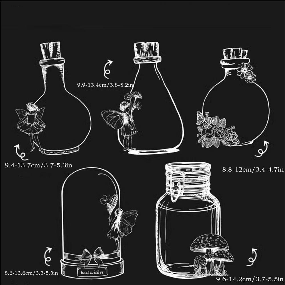 Dried Flower Bookmark Kit Pressed Flower Bookmark Making Set Jar Shape Botanical Specimen For Scrapbook Hobbyists Teachers