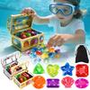 Summer-Appropriate Children's Pool And Diving Pool Toys, Diving Game Treasure Chest Toy Set.