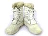 Vintage Made In Canada / SOREL Leather Snow Boots White /WOS8 / 24.5-25.0cm/(USED)