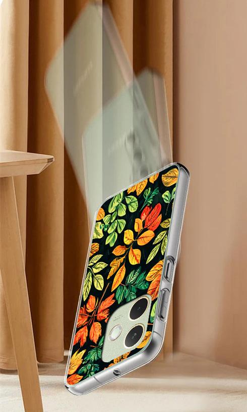 Etui Do Oppo A5 Pro Obudowa Foto Case Plecki Grafika Liscie + Szkło 9H