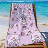 Cartoon Pink E-Esther-S Bunny Cute Rabbit Towel Sports Quick Dry Travel Camping Gear Sandproof Soft Light Large Beach Towel