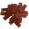 20 Pcs PU Leather Labels Handmade Embossed Tags DIY Sewing Embellishments Craft