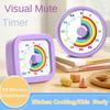 60 Minutes Countdown Alarm Clock Round/Square Kitchen Timer Cartoon Visual Timer  Reading Room