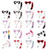 Cat Ears Headband and Faux Tail Keychain Elegant Cosplay Accessories Stylish Pendant for Handbag Backpack Decoration