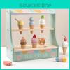 Wooden Kids Ice Cream Model Toy For Creative Play And Sensory Development