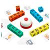 Carte Anglaise pour Enfants Montessori Blocs de Construction en Bois Lettres Anglaises Interaction Parent-Enfant Bataille d'Orthographe Jeux de Bureau