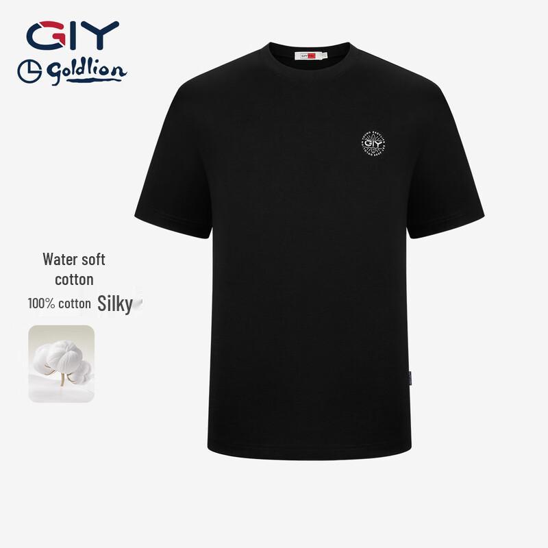 Goldlion GY Men s Pure Cotton Round Neck Short Sleeve T-Shirt L